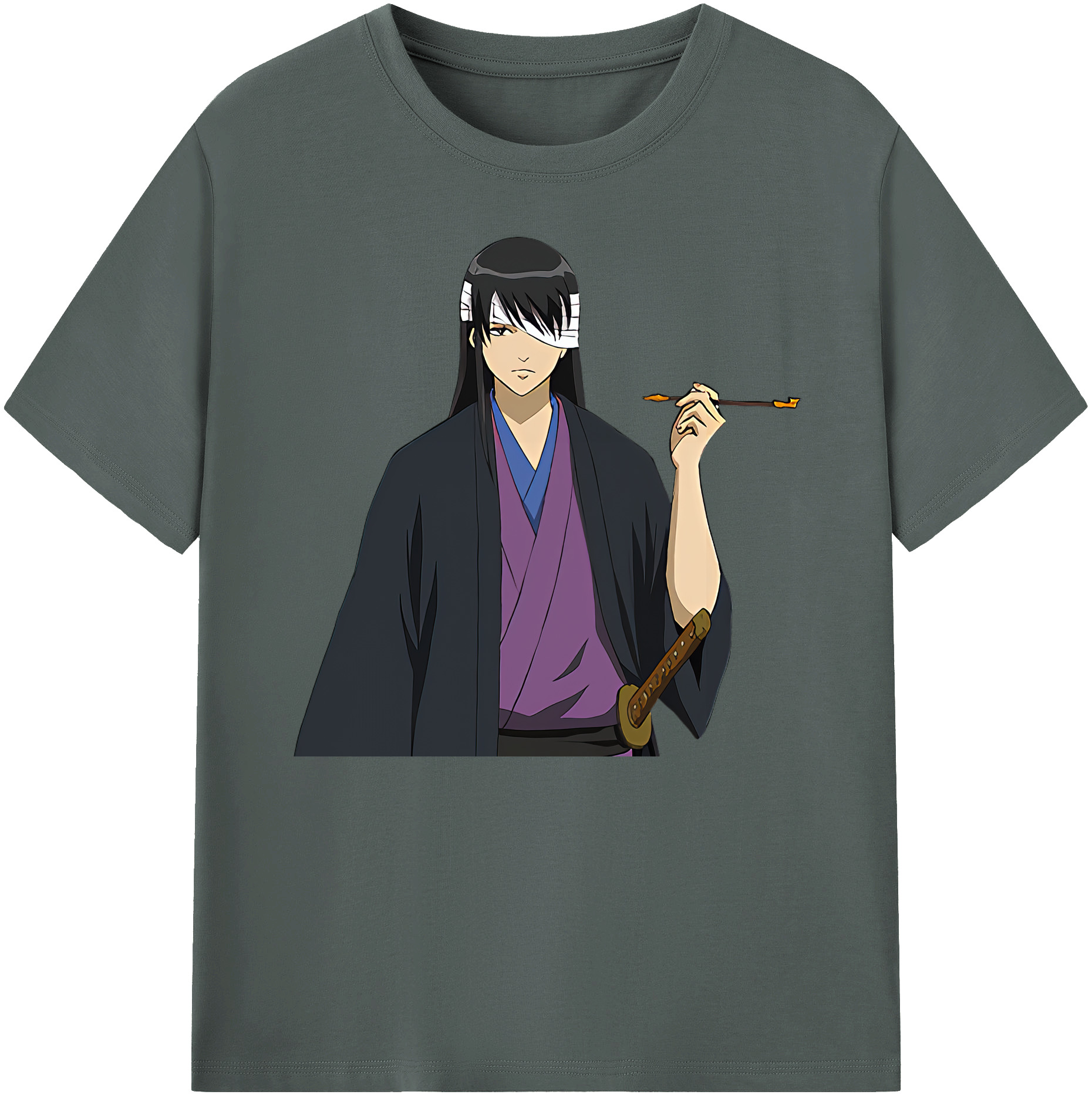 （画像用） ぎんたま 坂田銀時（さかたぎんとき） 神楽 志村新八（しむら しんぱち） GINTAMA Sakata Gintoki Kagura Shimura Shinpachi 綿100％ メンズ半袖Tシャツ｜肌触りやわらか＆通気性